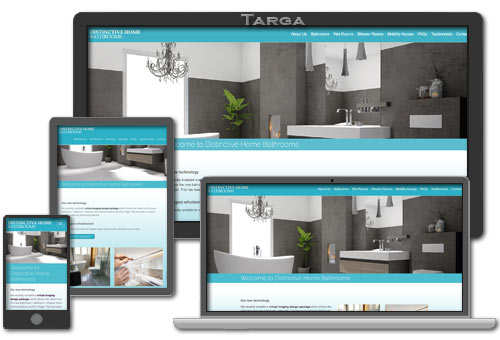 Website designed for Distinctive Home Bathrooms