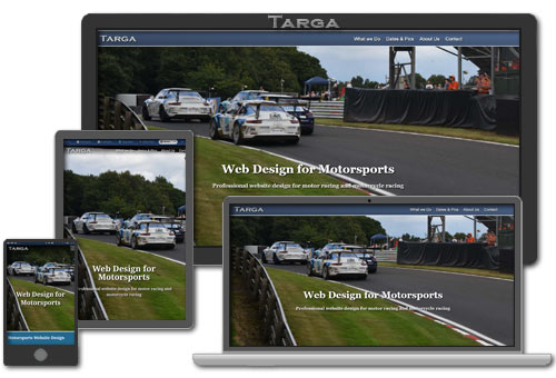 Website designed for Motorsports