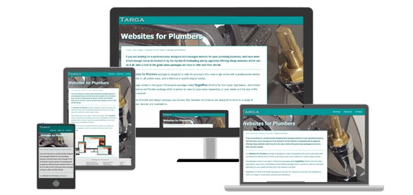 Responsive websites for plumbers