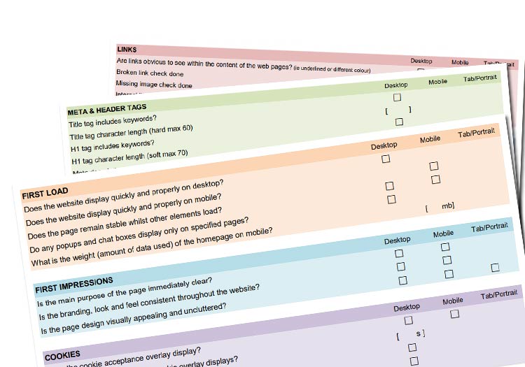 Free website audit checklist PDF