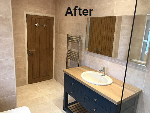 Bathroom after installation