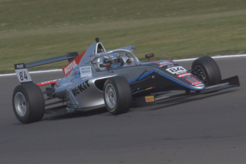 In action at Donington