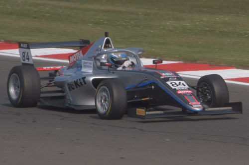 In action at Donington