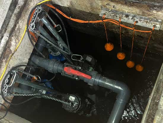 Drainage pumbing station